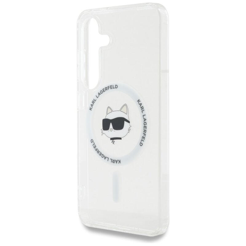 Husa Samsung Galaxy S25 Plus Karl Lagerfeld IML MagSafe, Choupette`s Head, KLHMS25MHLSCHH