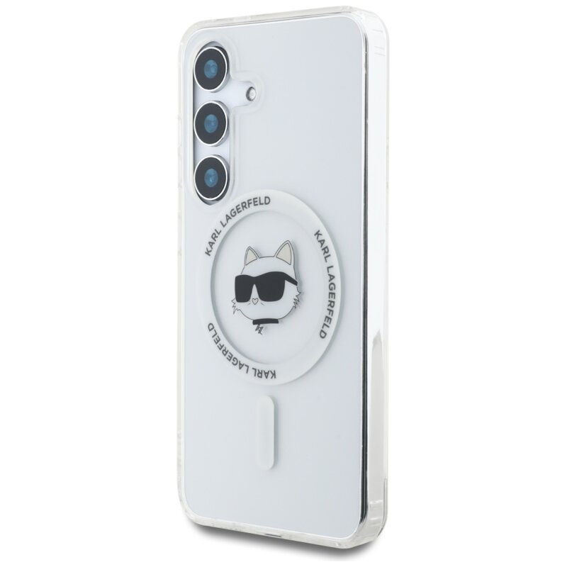 Husa Samsung Galaxy S25 Karl Lagerfeld IML MagSafe, Choupette`s Head, KLHMS25SHLSCHH