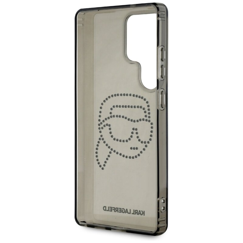 Husa Samsung Galaxy S25 Ultra Karl Lagerfeld IML Rhinestones, Karl Head, KLHCS25LHKHDCELK