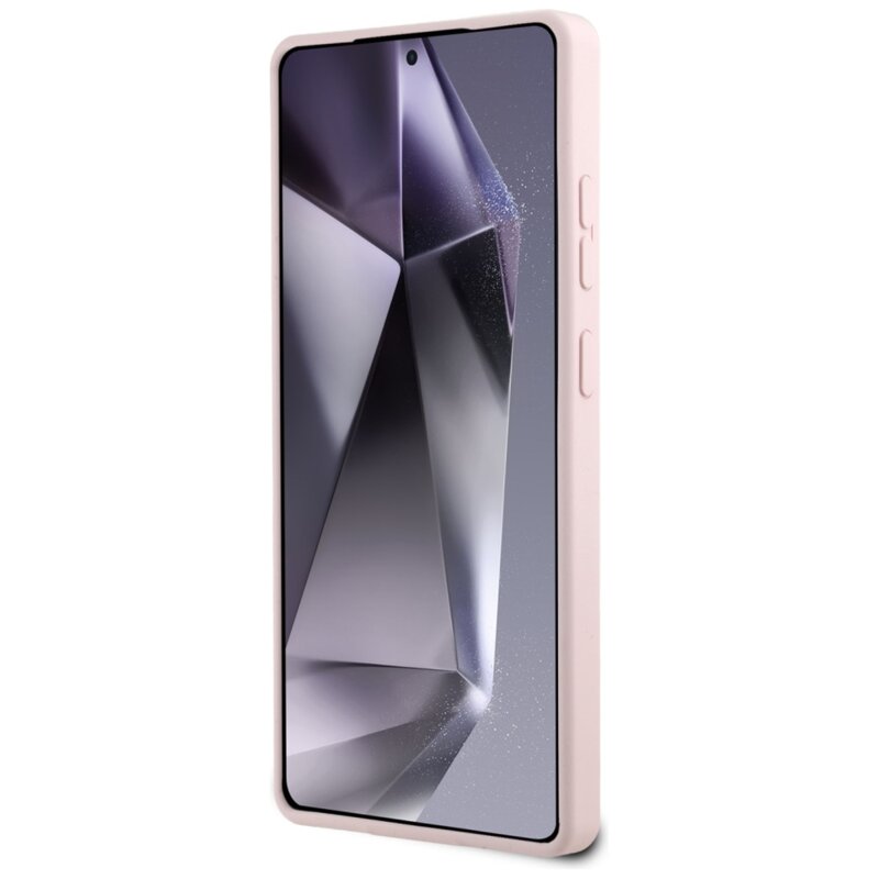 Husa Karl Lagerfeld Samsung Galaxy S25 Ultra Silicone Double Heads MagSafe, roz, KLHMS25LSKCHTCP