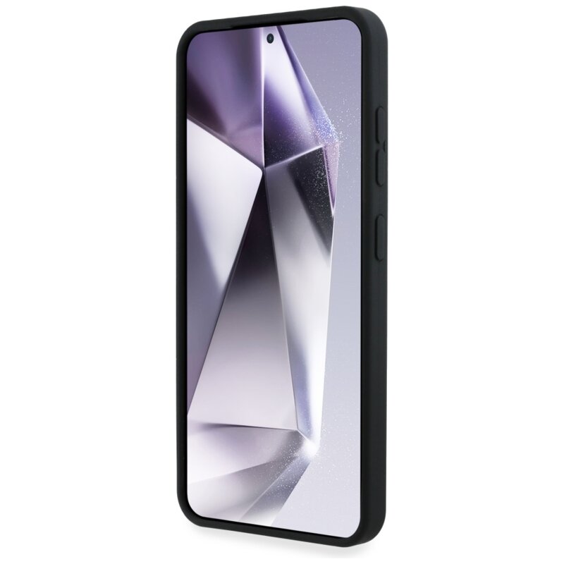 Husa Karl Lagerfeld Samsung Galaxy S25 Silicone Sign Metal Logo, negru, KLHCS25SSCMSMVK