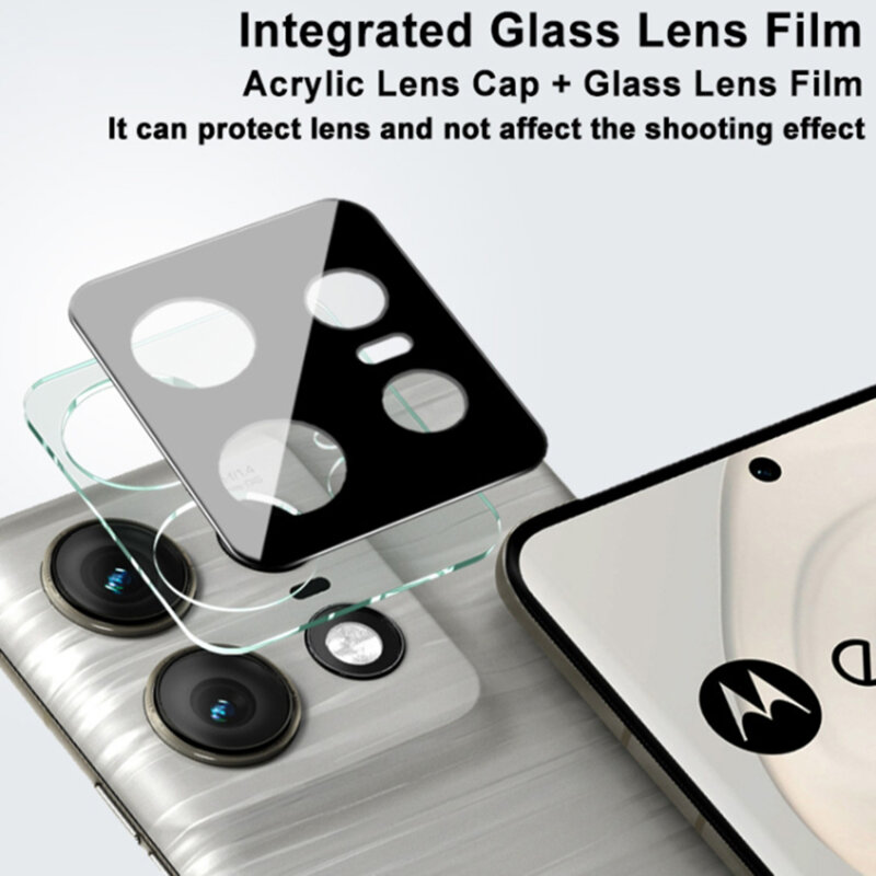 Folie camera Motorola Edge 50 Pro Techsuit Full Glass, negru