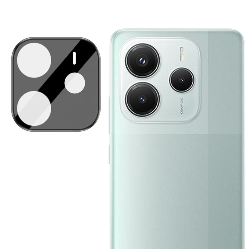 Folie camera Xiaomi Redmi Note 14 5G Techsuit Full Glass, negru