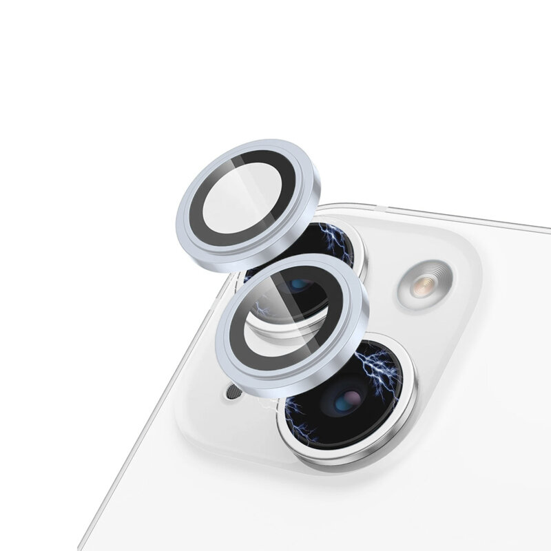 Folie sticla iPhone 14 Plus Lito S+ Camera Protector, albastru