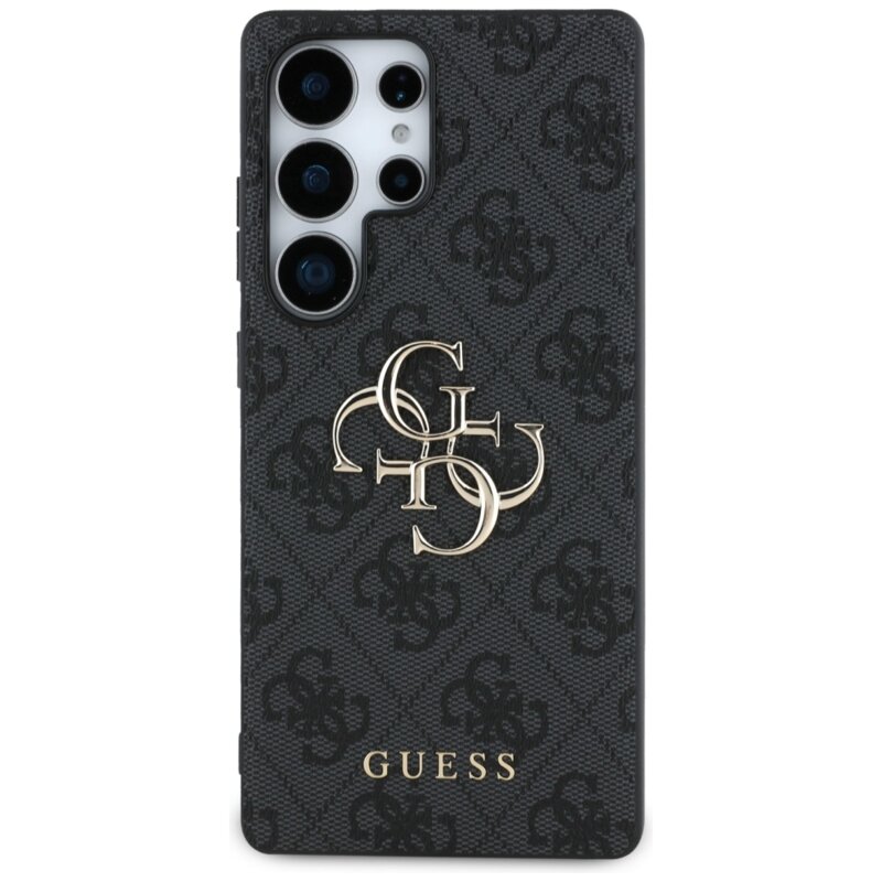 Husa originala Guess Samsung Galaxy S25 Ultra Hardcase 4G Big Metal Logo, negru, GUHCS25L4GMGGR