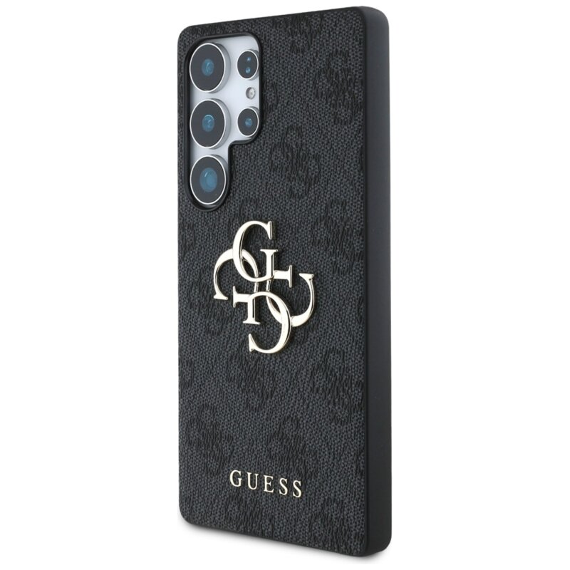 Husa originala Guess Samsung Galaxy S25 Ultra Hardcase 4G Big Metal Logo, negru, GUHCS25L4GMGGR