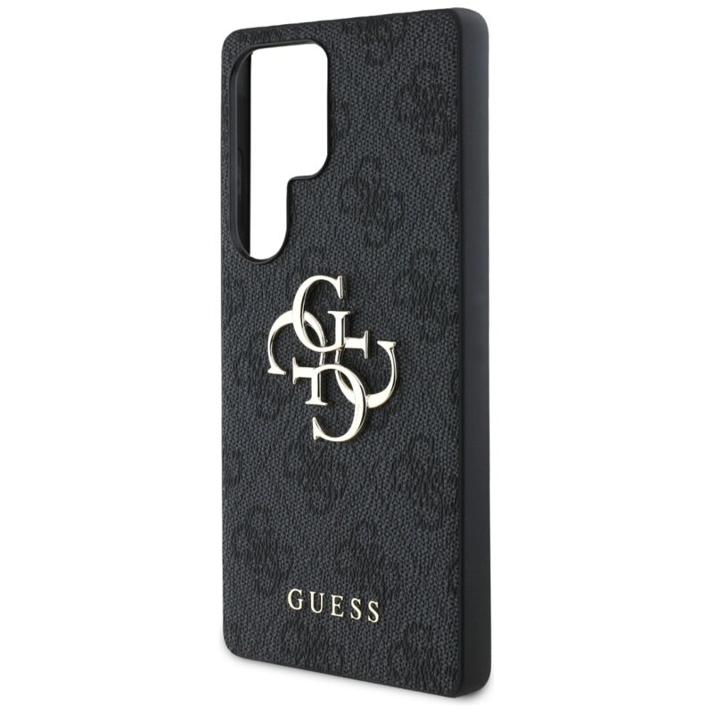 Husa originala Guess Samsung Galaxy S25 Ultra Hardcase 4G Big Metal Logo, negru, GUHCS25L4GMGGR
