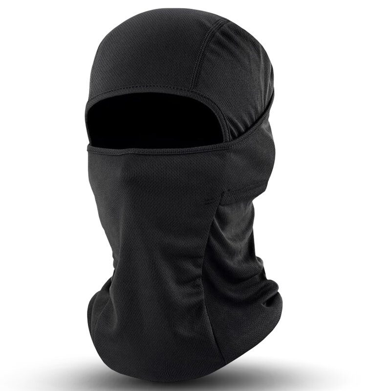 Cagula moto de iarna, fular barbati Techsuit, negru
