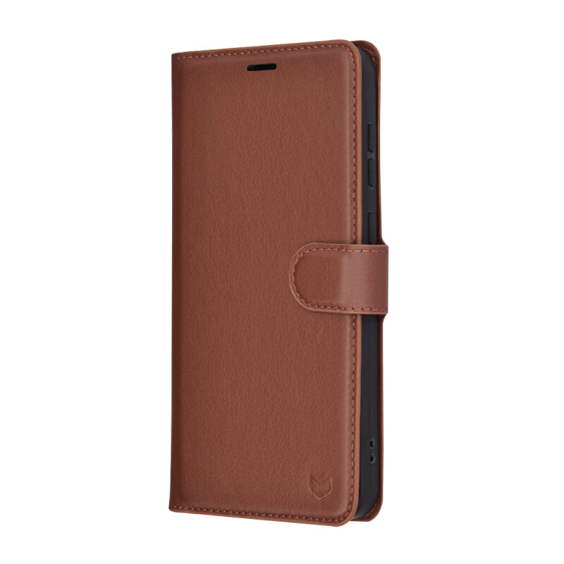 Husa Samsung Galaxy A56 5G Techsuit Leather Folio, maro