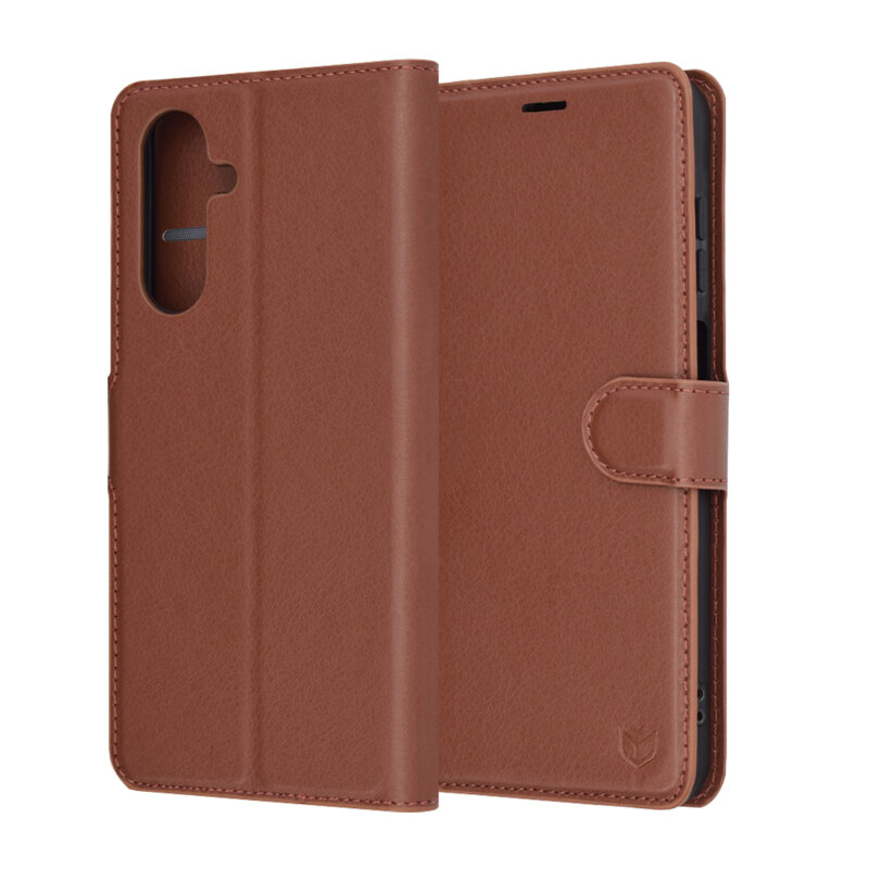 Husa Samsung Galaxy A26 5G Techsuit Leather Folio, maro
