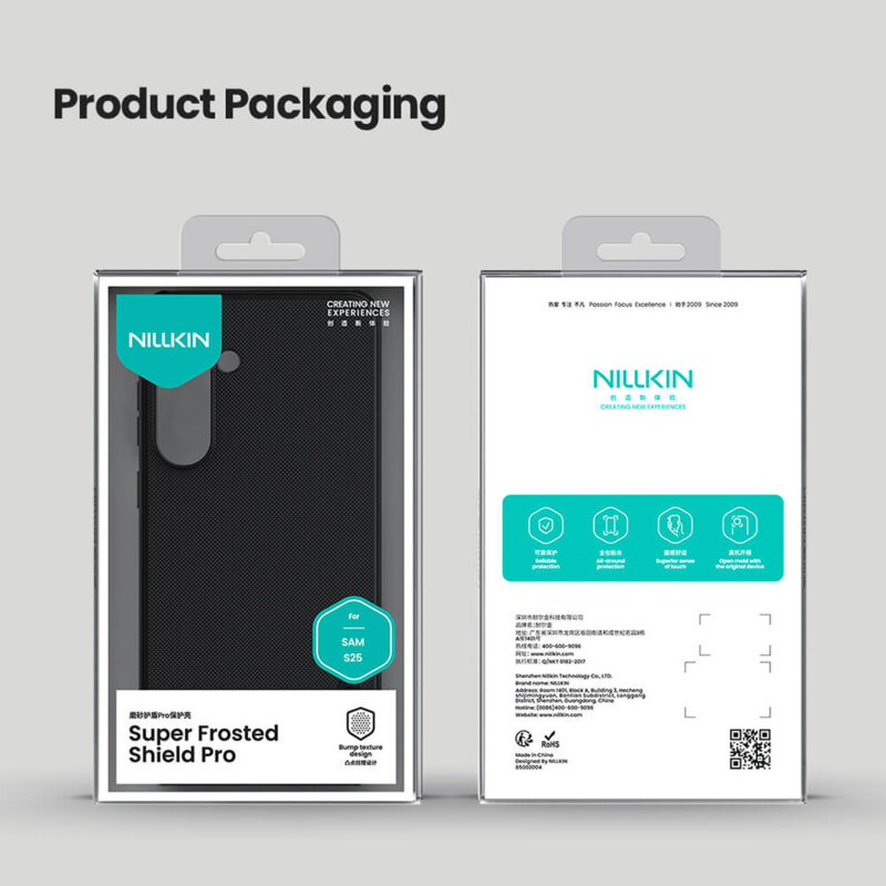 Husa Samsung Galaxy S25 Nillkin Super Frosted Shield Pro, albastru