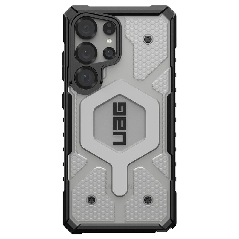 Husa Samsung Galaxy S25 Ultra UAG Pathfinder Clear MagSafe, Ice Silver
