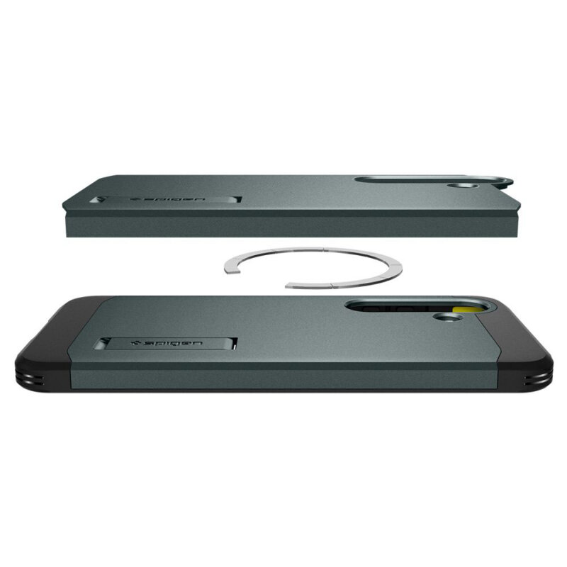 Husa Samsung Galaxy S25 Plus Spigen Tough Armor MagSafe, verde