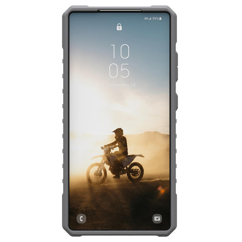 Husa Samsung Galaxy S25 Ultra UAG Pathfinder Clear MagSafe, Active Lava Lanyard