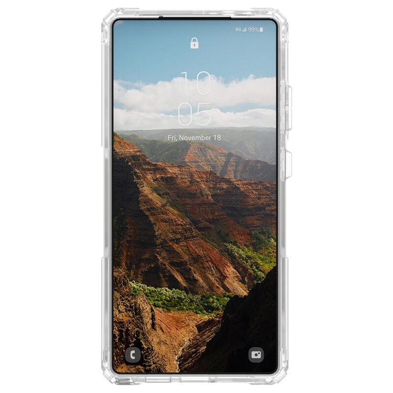 Husa Samsung Galaxy S25 Ultra UAG Plasma XTE MagSafe, Clear Titanium