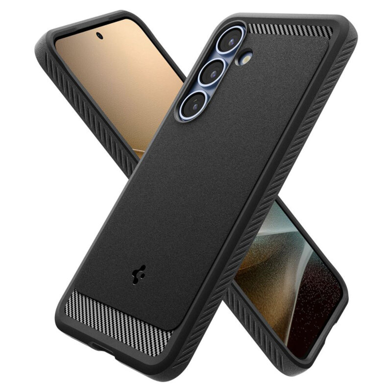 Husa Samsung Galaxy S25 Spigen Rugged Armor MagSafe, negru
