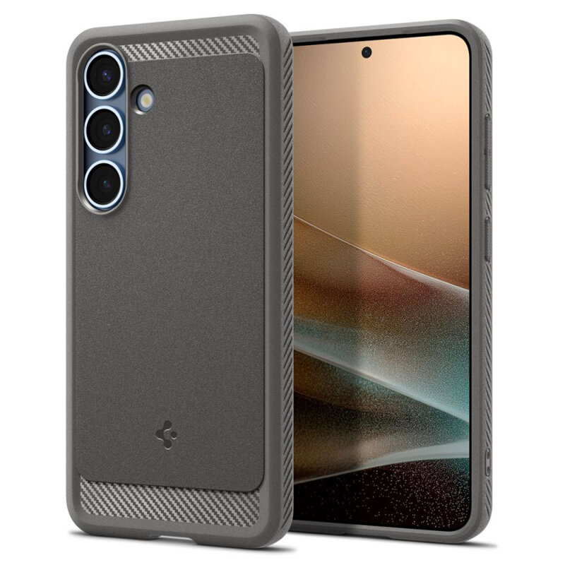 Husa Samsung Galaxy S25 Spigen Rugged Armor MagSafe, gri