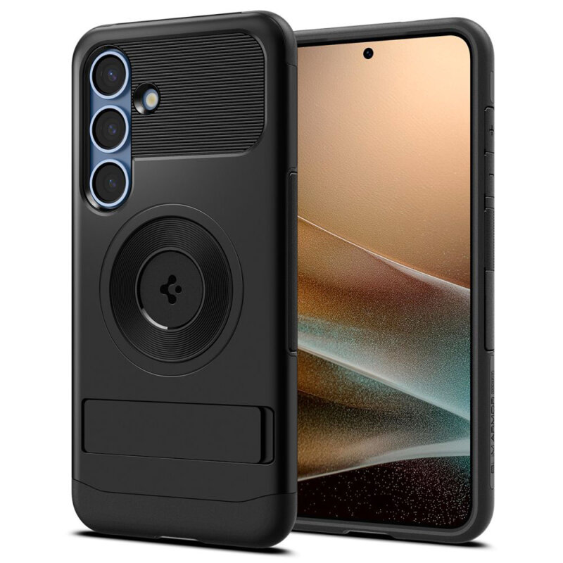 Husa Samsung Galaxy S25 Plus Spigen Slim Armor MagSafe, negru