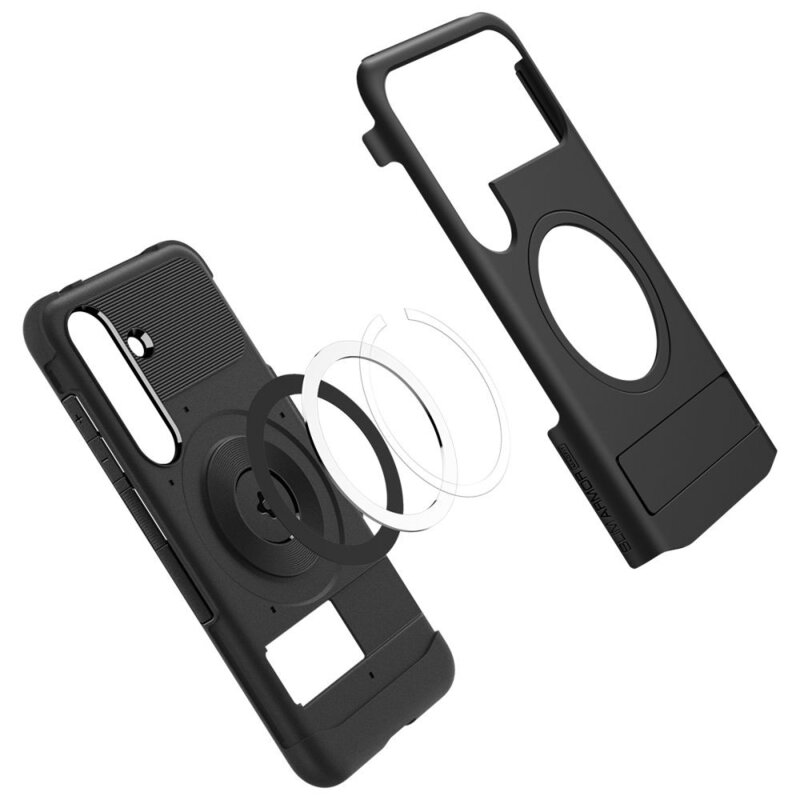 Husa Samsung Galaxy S25 Spigen Slim Armor MagSafe, negru