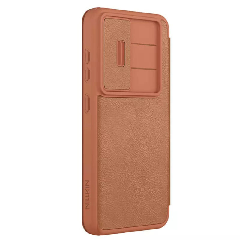 Husa Samsung Galaxy S25 Nillkin Qin Pro Leather Case, maro