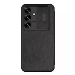 Husa Samsung Galaxy S25 Plus Nillkin Qin Pro Leather Case, negru