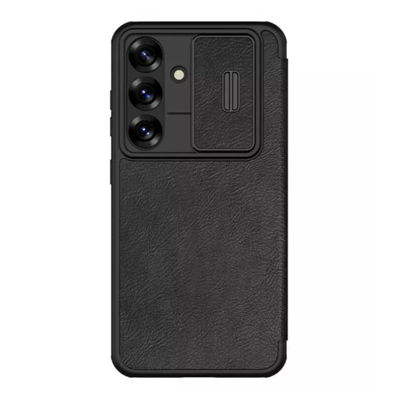 Husa Samsung Galaxy S25 Plus Nillkin Qin Pro Leather Case, negru