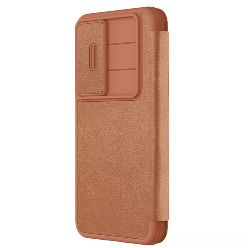 Husa Samsung Galaxy S25 Plus Nillkin Qin Pro Leather Case, maro