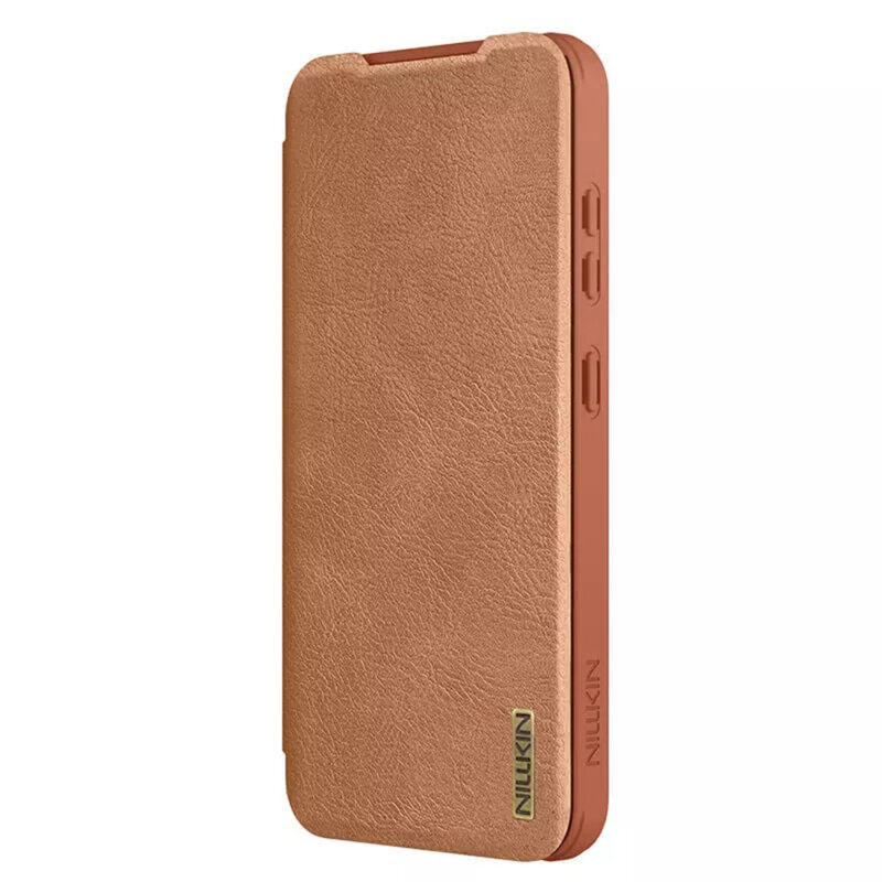 Husa Samsung Galaxy S25 Plus Nillkin Qin Pro Leather Case, maro