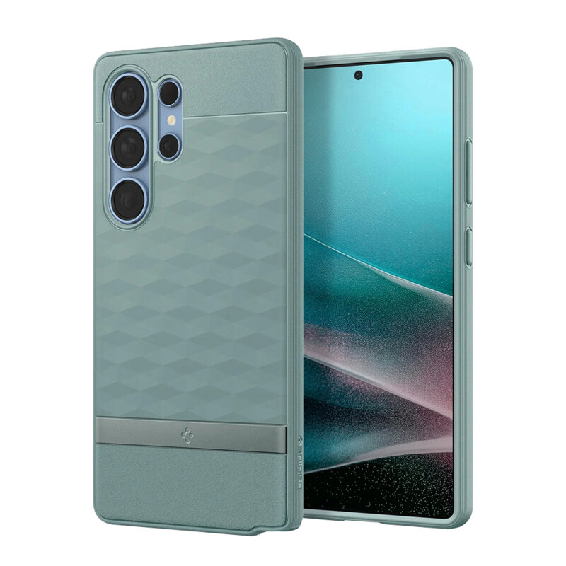 Husa Samsung Galaxy S25 Ultra Spigen Caseology Parallax MagSafe, verde