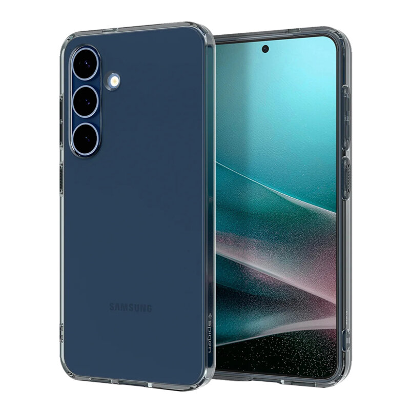 Husa Samsung Galaxy S25 Spigen Liquid Crystal, cenusiu