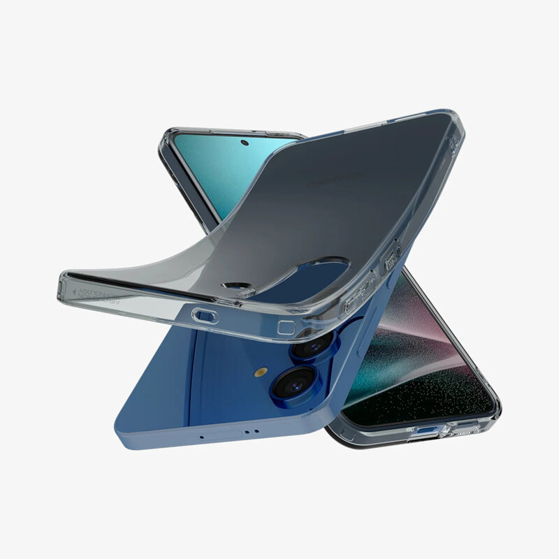 Husa Samsung Galaxy S25 Spigen Liquid Crystal, cenusiu