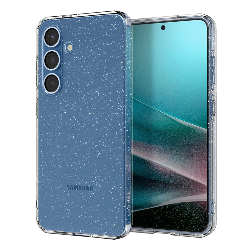 Husa Samsung Galaxy S25 Plus Spigen Liquid Crystal Glitter, Crystal Quartz