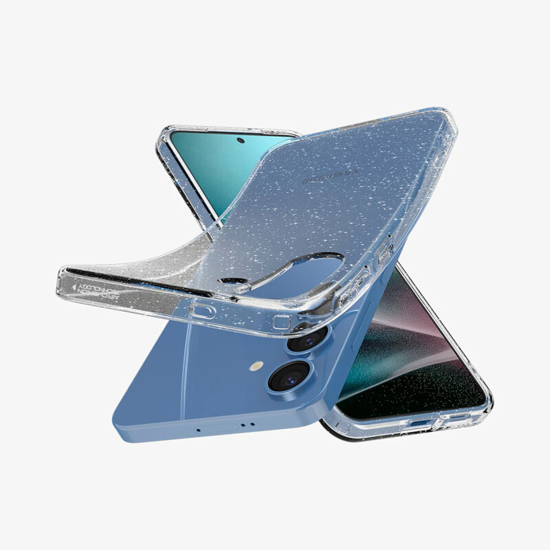 Husa Samsung Galaxy S25 Spigen Liquid Crystal Glitter, Crystal Quartz