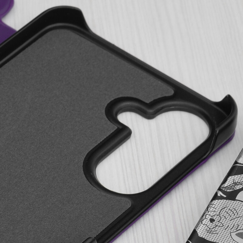 Husa Samsung Galaxy A56 5G Eco Leather View flip tip carte, mov