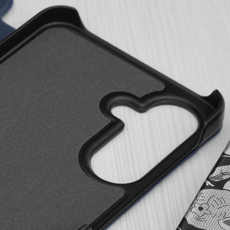 Husa Samsung Galaxy A56 5G Eco Leather View flip tip carte, albastru