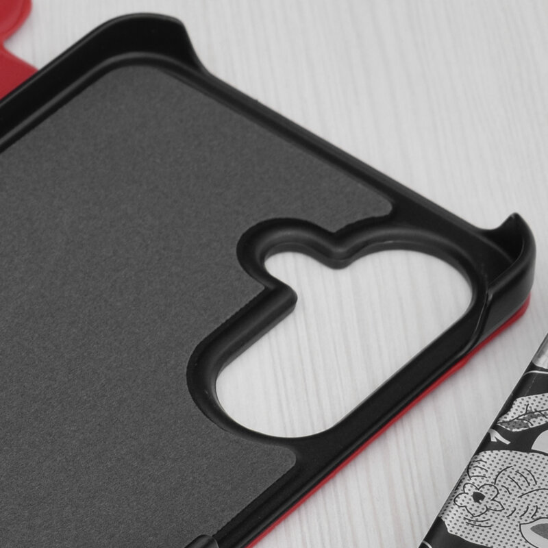 Husa Samsung Galaxy A56 5G Eco Leather View flip tip carte, rosu