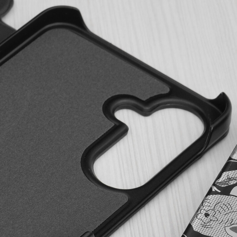 Husa Samsung Galaxy A56 5G Eco Leather View flip tip carte, negru