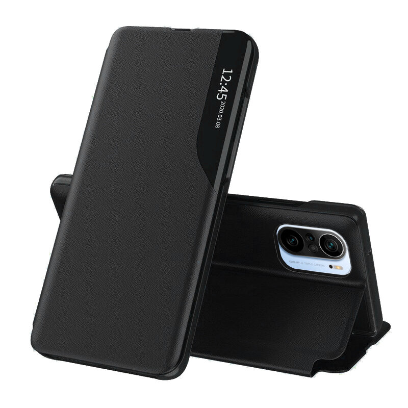 Husa Xiaomi Mi 11i Eco Leather View flip tip carte, negru