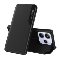 Husa Xiaomi Redmi Note 14 5G Eco Leather View flip tip carte, negru