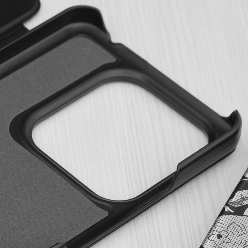 Husa Xiaomi Redmi Note 14 5G Eco Leather View flip tip carte, negru