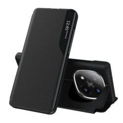 Husa Xiaomi Redmi Note 14 Pro+ 5G Eco Leather View flip tip carte, negru