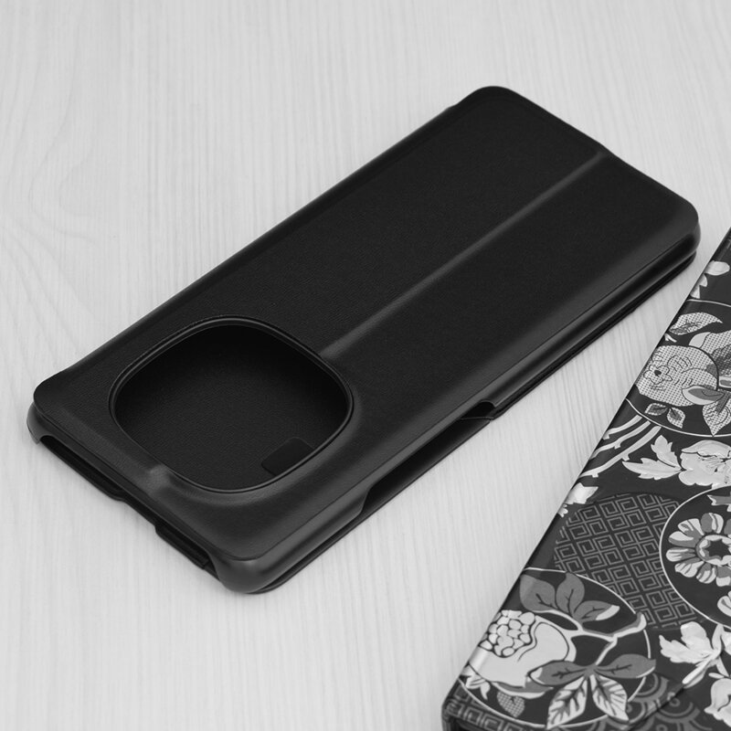 Husa Xiaomi Redmi Note 14 Pro 5G Eco Leather View flip tip carte, negru