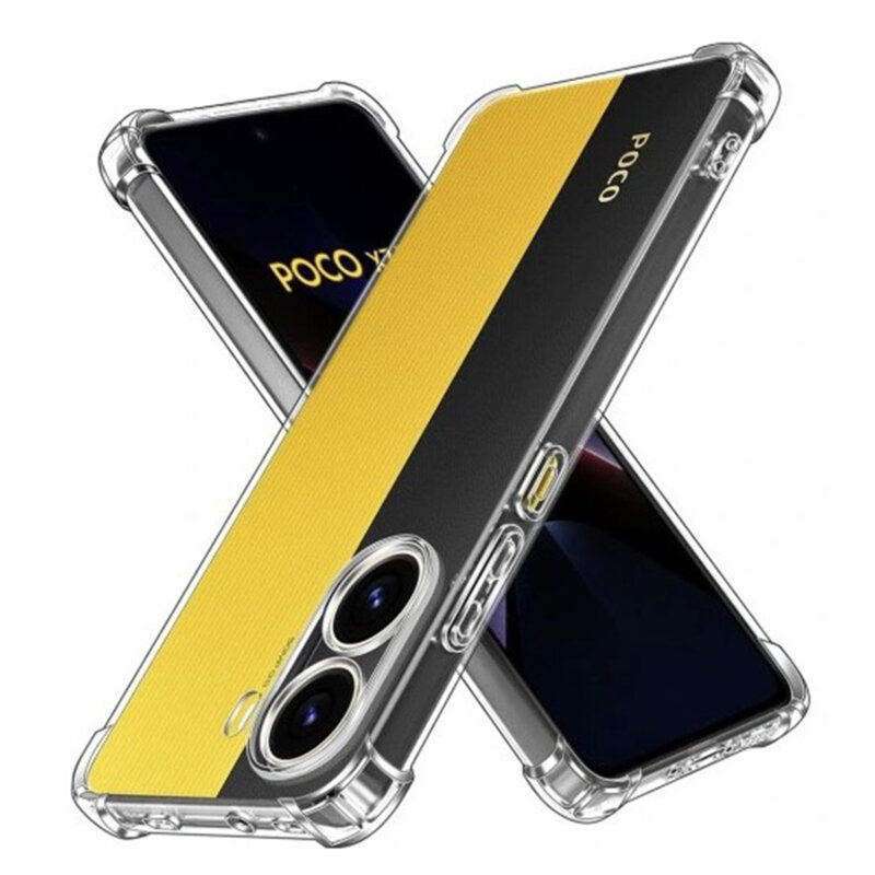 Husa Xiaomi Poco X7 Pro Techsuit Shockproof Clear Silicone, transparenta