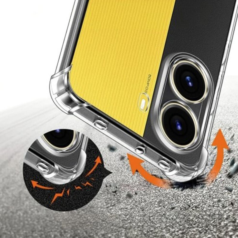 Husa Xiaomi Poco X7 Pro Techsuit Shockproof Clear Silicone, transparenta