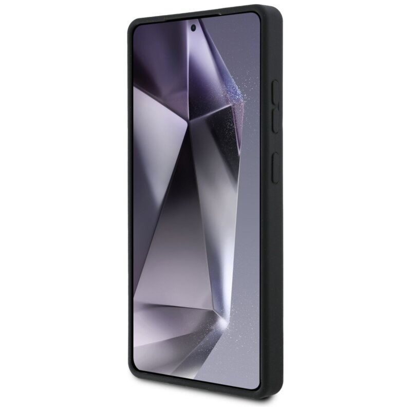 Husa Karl Lagerfeld Samsung Galaxy S25 Ultra Silicone Sign Metal Logo, negru, KLHCS25LSCMSMVK