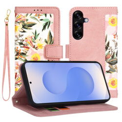 Husa personalizata fete Samsung Galaxy S25 Techsuit FlipCraft, roz