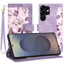 Husa personalizata fete Samsung Galaxy S25 Ultra Techsuit FlipCraft, mov