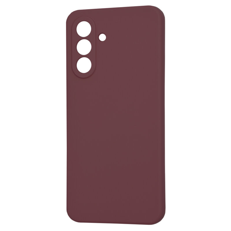 Husa silicon Samsung Galaxy A36 5G Techsuit SoftFlex MagSafe, bordo