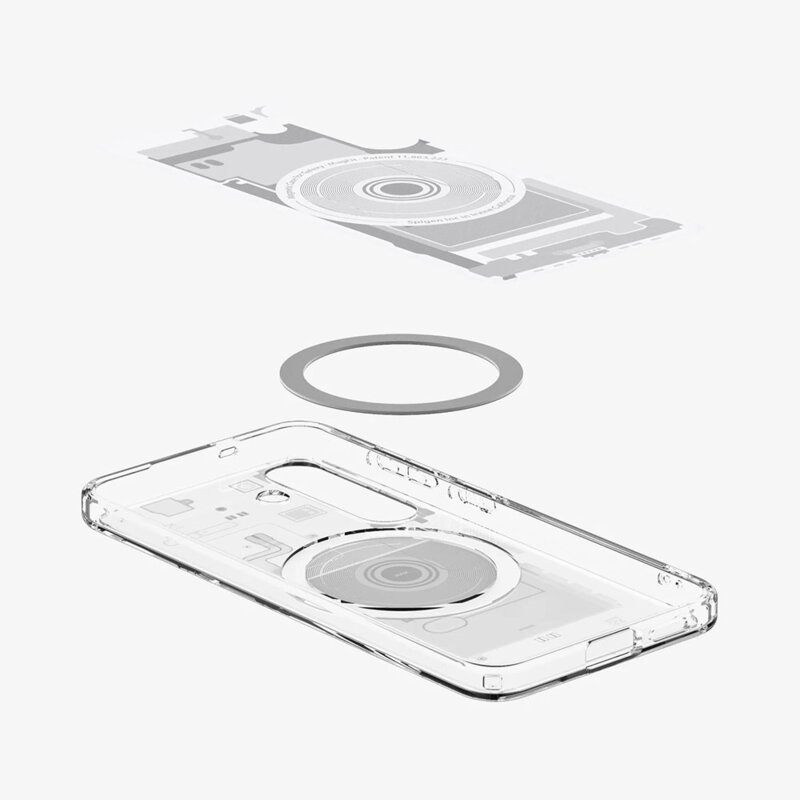 Husa Samsung Galaxy S25 Spigen Ultra Hybrid Zero One MagSafe, alb