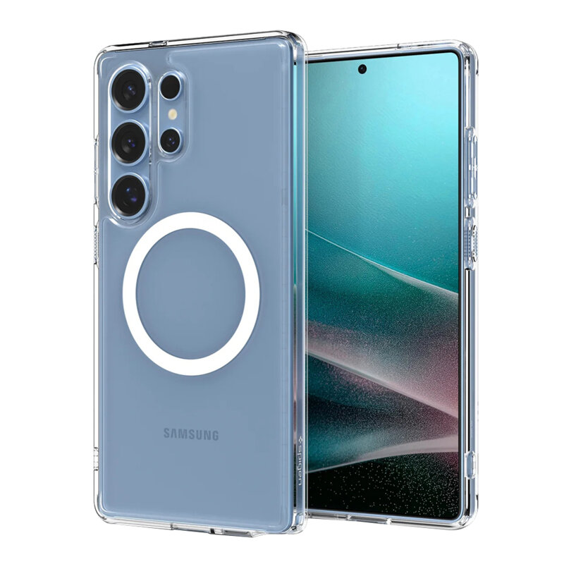 Husa Samsung Galaxy S25 Ultra Spigen Ultra Hybrid MagSafe, transparenta